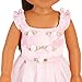 Pink Butterfly Closet Ballet Ballerina Dance Dress for 14 inch Dolls Fits American Girl Wellie Wishers Dolls