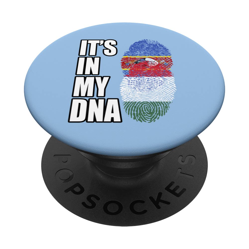 Swazi And Hungarian Vintage Heritage DNA Flag PopSockets Swappable PopGrip