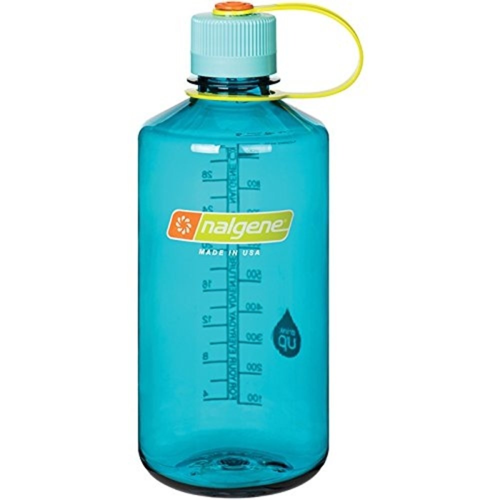 Nalgene Tritan 32 oz Narrow Mouth BPAFree Water Bottle, Cerulean BSA