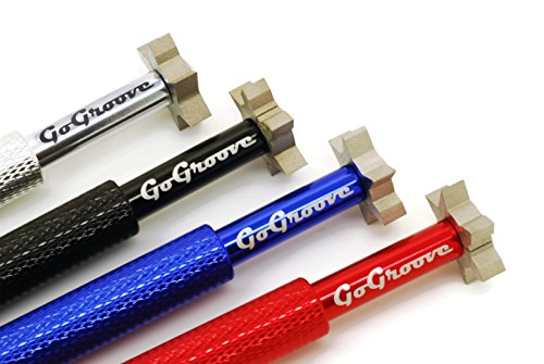 GoGroove Golf Club Groove Sharpener Cleaner - 6 Cutter Heads for U Type & V Type Grooves - Improve Iron Backspin