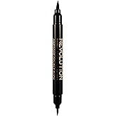 Revolution Thick &amp; Thin Dual Liquid Eyeliner, Dual Ended Eyeliner Pen, Highly Pigmented &amp; Last All Day Long, Cruelty-Free, 5g