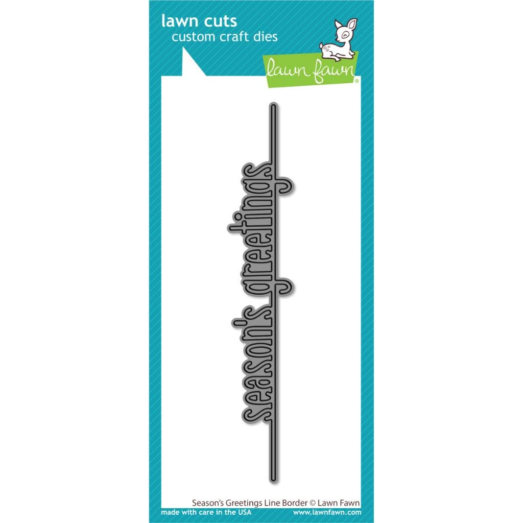 Lawn Cuts Custom Craft Die -Season's Greetings Line Border