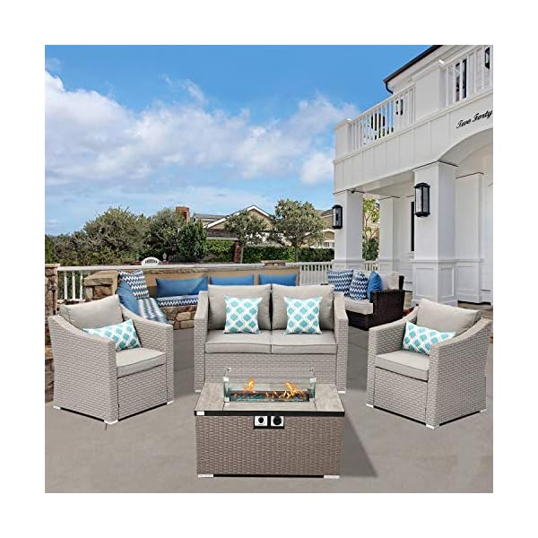 ROLOWAY Fire Pit Mat for Deck, (36 inch) Patio Fire Pit Pad, Fireproof