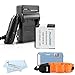 Battery And Charger Kit For Panasonic Lumix DMC-TS5, DMC-TS5K, DMC-TS5A, DMC-TS5S, DMC-TS6, DMC-TS6D, DMC-TS6R Tough Digital Camera Includes Replacement DMW-BCM13E Battery + Ac/Dc Rapid Charger + More