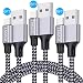 USB Type C Cable, TAKAGI 3Pack 6ft USB C to USB A Nylon Braid Fast Charging Cord High Speed Data Sync Transfer Charger Cable Compatible with Galaxy S9, Note, LG, Pixel 2 XL, Huawei, ONEPLUS and More