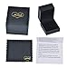 JunXin Women Black Gold Opal Ring Wide Band For Date Multicolor Size5/6/7/8/9/10