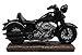 Atlantic Collectibles Vintage Black Chopper Motorcycle Bike Wine Holder Figurine 12.25