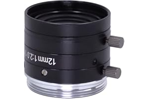 HTENG VISHI FA 12mm Machine Vision 1/1.8" Fixed Focus Lens Industrial Camera C-Mount Lens