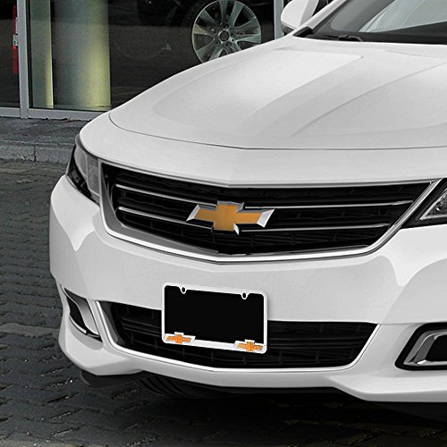 Bully WL011-C Chrome Chevy Chevrolet License Plate Frame Holder Front or Back Bumper Shows Car Tags  - //coolthings.us