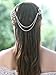 Yean Wedding Hair Combs Clip Silver Rhinestones Bridal Head Chain Accessories for Women Brides and Bridesmaids