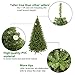 Bonnlo Upgraded Full 7.5 Feet Unlit Artificial Full 1450 Tips Branch Christmas Pine Tree with Sturdy Metal Legs