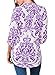 YOUHUA Women Deep V Neck 3 4 Sleeve Floral Print Casual Loose Long Shirt