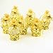 JC HUMMINGBIRD JCHB12 Pieces Fillable Gold Crown with Flower Pouch Party Favors