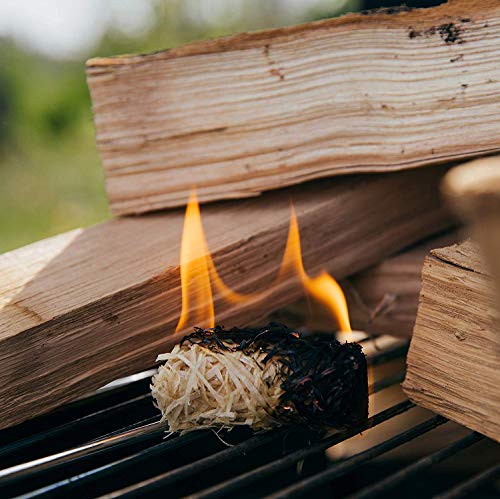 Wood Wool Fire Starter for Fireplace Wood Stove Camp Fire Pit, Quick Light Camping Fire Lighter, Non Toxic Grill Charcoal Starter Cubes 36 PCS
