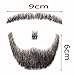 MAYMII 100% Human Hair Fake Men's Man Beard Makeup Mustache Perfect for Costume And Party