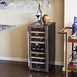 Koldfront TWR247ESS24 Bottle Free Standing Dual Zone Wine Cooler - Black and Stainless Steel