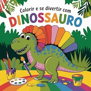 Livro Colorir e se divertir com dinossauro