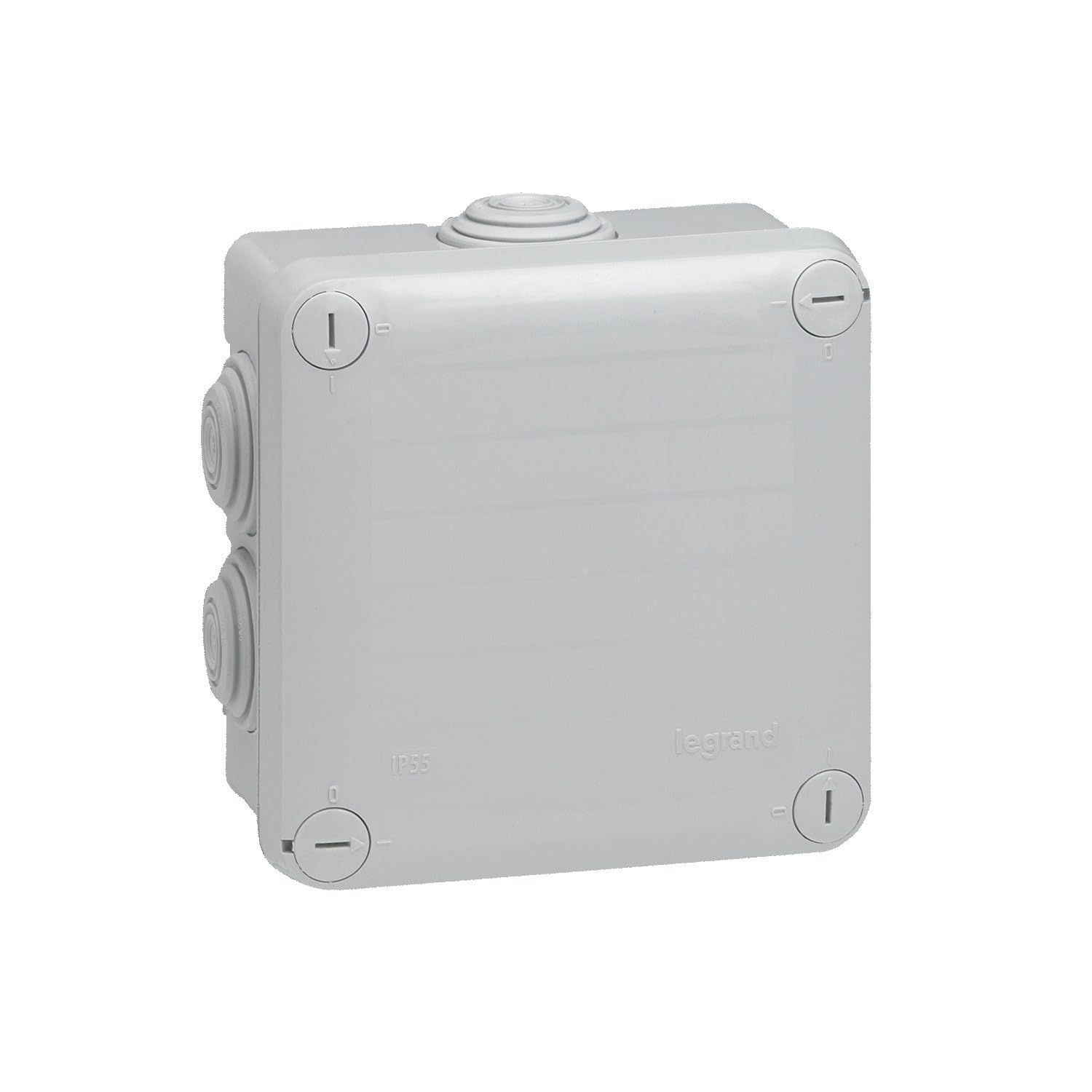 Legrand - 092022 - Plexo Square Box - Dimensions 105 mm x 105 mm x 55 mm - Grey