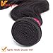 VRVOGUE 3 Bundles Brazilian Body Wave with 4x4 Lace Closure Human Hair 100% Unprocessed Brazilian Virgin Human Hair Free Part Closure Weave Natural Color (20 22 24+18 Free Part)