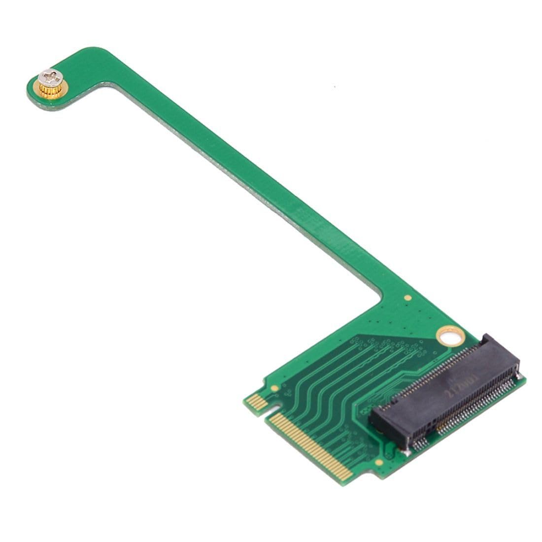 CY Card Adapter NVME M-Key 22x30mm to 22x80mm Angled Extension SSD Upgrade Adapter Compatible with ROG Ally Gaming