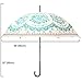 Kung Fu Smith Vintage Bubble Dome Parasol Umbrella for Sun & Rain - Ultra Lightweight - Safe Open Close Rain UV Protection Parasol Umbrella