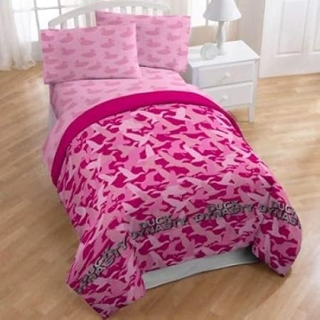 A E Duck Dynasty Pink Camo Comforter Twin Full Amazon Co Uk Kitchen Home