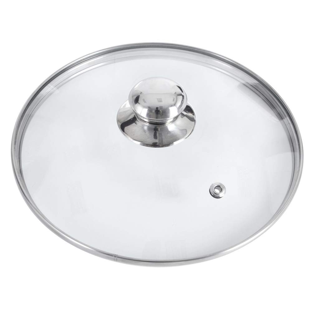 Poklice Sklo 28 cm Držadlo Nerez