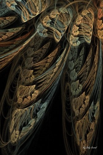 My Daily Journal: Detailed Fractal, Lined Journal, 6 x 9, 200 Pages