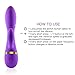 Utimi 10-mode Rabbit Vibrator G-spot Stimulator USB Rechargeable Vibrators with 2 Motors