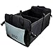 JACO CargoPro Trunk Organizer for Car, Truck, and SUV - Super Heavy Duty Collapsible Nonslip Vehicle Storage Container (Black/Grey)