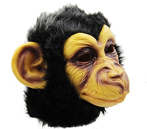 BuBinga Novelty Monkey Animal Head Costume Masks Halloween Party Cosplay Decorations