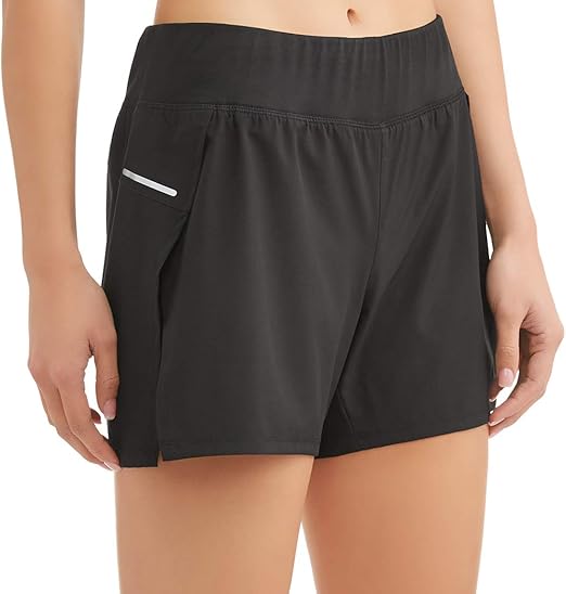 Avia Activewear Womens Running Shorts (Small 4/6, Black