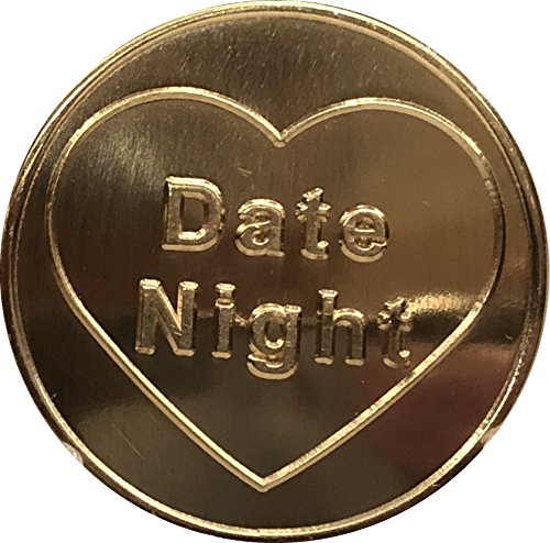 Date Night / Family Day Flip Coin Novelty Romance Medallion