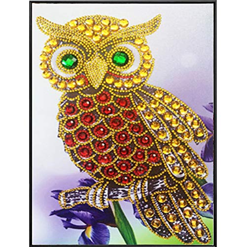 Special Shaped Diamond Painting DIY 5D Partial Drill Cross Stitch Kits Crystal Rhinestone of Picture Serial Diamond Embroidery Arts Craft (A)