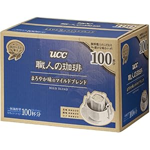 UCC 職人の珈琲 ドリップコーヒー まろやか味のマイルドブレンド 100杯