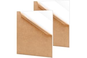 Eszeoee 2 Pack 16'' x 20'' Opaque White Acrylic Sheet, 3mm Thick Acrylic Plastic Sheet Plexiglass Board for Laser Cutting and DIY Craft Projects