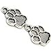 ReFaxi30Pcs Pet Dog Puppy Paw Print Metal Footprint Animal Pendant Charm Necklace Bracelet Antique Silver