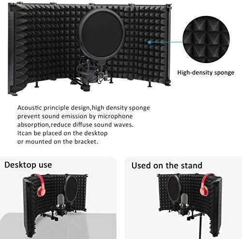 Microphone isolation shield with blowout material, worth $56.99