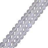 GEM-Inside Genuine 8mm Natural Blue Rainbow Moonstone AAA Grade Genuine Gemstone Beads for Jewelry Making 15"