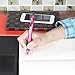 OfsPower GSlife Multicolor Stylus Pens for Touch Screens 2 in 1 Cpacitive Stylus 4 Colorful Ballpoint Pens,Black,Red,Blue Green Ink,(4 Pack)