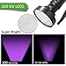 Ustellar 100 LED UV Blacklight Flashlight, 395nm Ultraviolet LED, Pet Cat Urine and Stains Detector Black Light, Scorpions, Mold & Leak Detector for Commercial or Home, Battery Powered