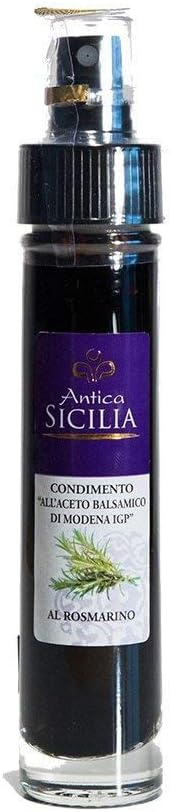 ANTICA SICILIA | Aromatic VINEGARS | Spray | Condiment with Balsamic Vinegar of Modena PGI | (Rosemary | 5 cl)