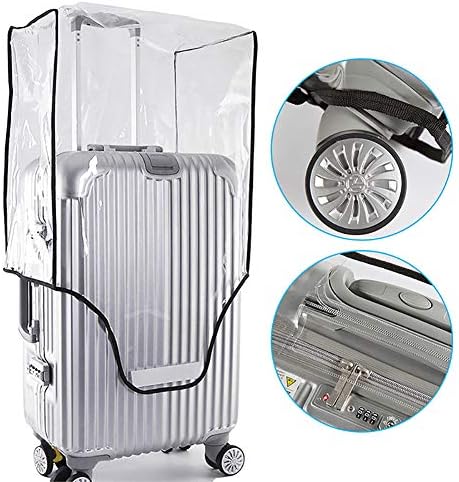 liaoting938 18-30'' Travel Luggage Clear Cover Protector Suitcase Dust Bag Anti-Scratch Waterproof Remains scratch free (30''inch)