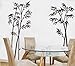 HPG 1 X Hotportgift Bamboo Mural Home Decor Decals Decorative Removable Craft Art Wall Stickers Black, OneSize