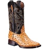 Joe Boots Western Boots For Men Ostrich Print Leather 701