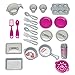 American Plastic Toys Interactive Custom Kitchen Set with 22 Accessories, 32.5