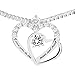 VueJoli I Love You to The Moon and Back Necklace w/Hearts Pendant for Girl Friend, Gift for Wife, Mom, Daughter, Friend etc. 20in Chain