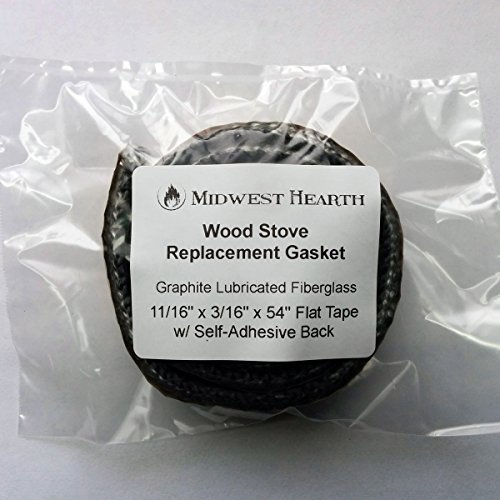 Midwest Hearth Wood Stove Replacement Gasket for Woodburning Stoves