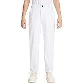 DEVOROPA Youth Boys Golf Pants Stretch Flat Front Dress Athletic Casual Pants School Uniform Chino Twill Pants Pockets