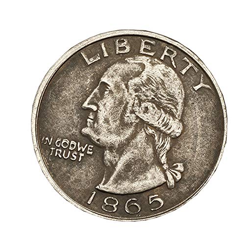 homker Washington Eagle Eagle Eagle Retro Silver Plated Commemorative Coin 10 Pcs,Silver,1.5"